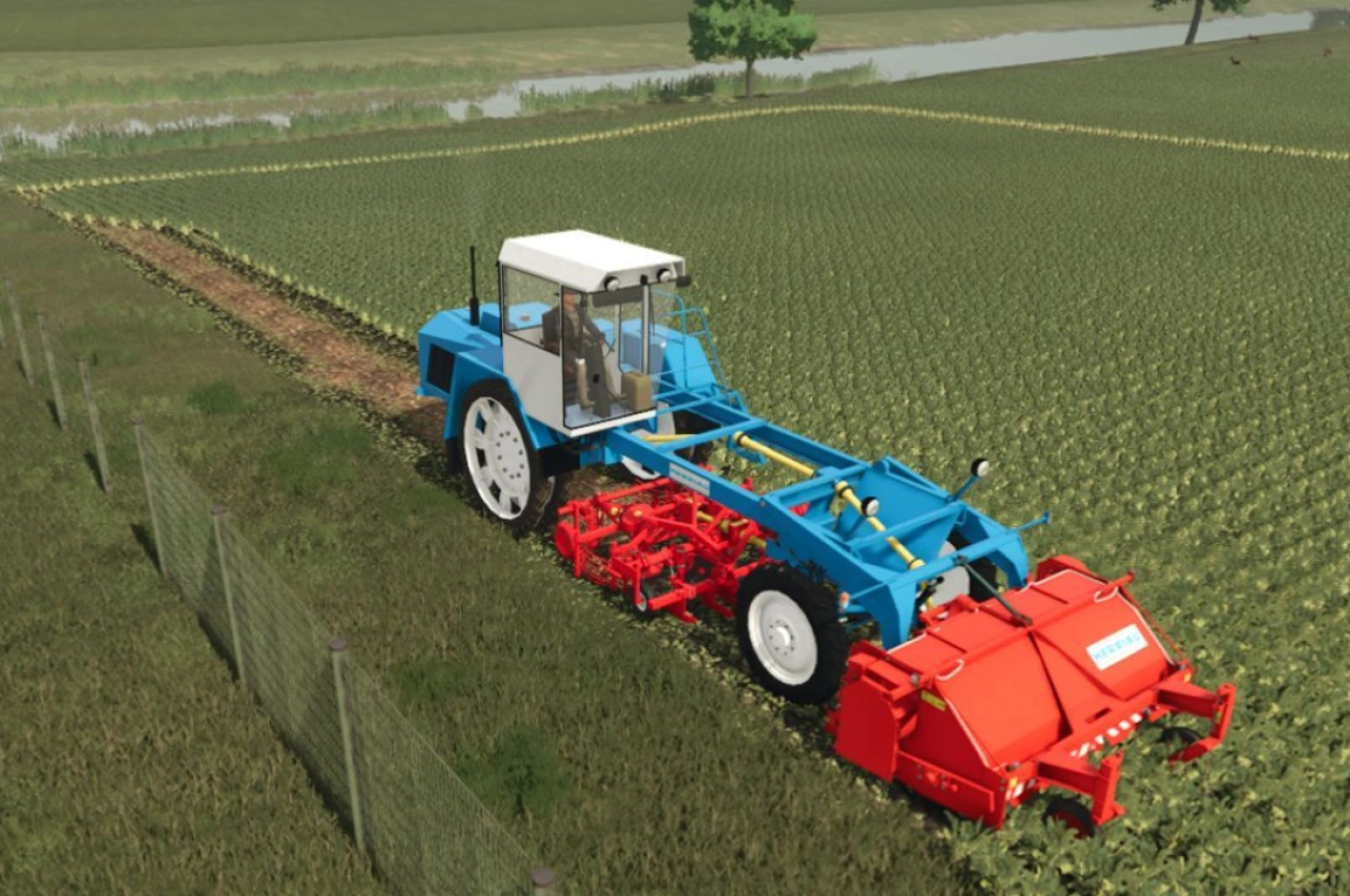 Zuckerrohrernter Herriau AM6 für Farming Simulator 25 — 1