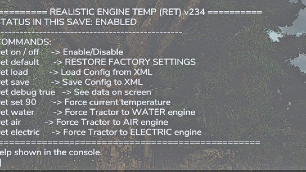 Mod Realistische Motortemperatur für Farming Simulator 25