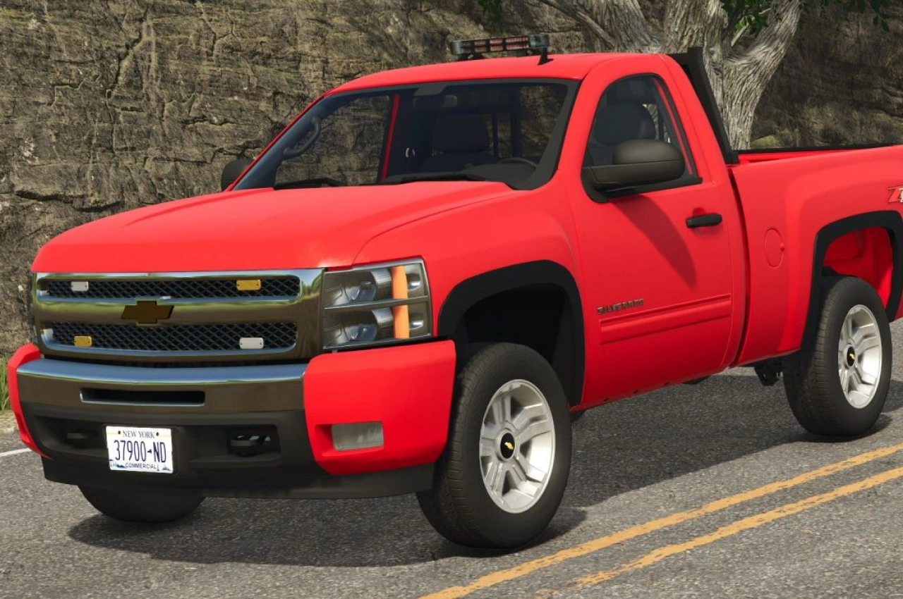Автомобіль Chevrolet Silverado 1500 Single Cab 2011 для Farming Simulator 25