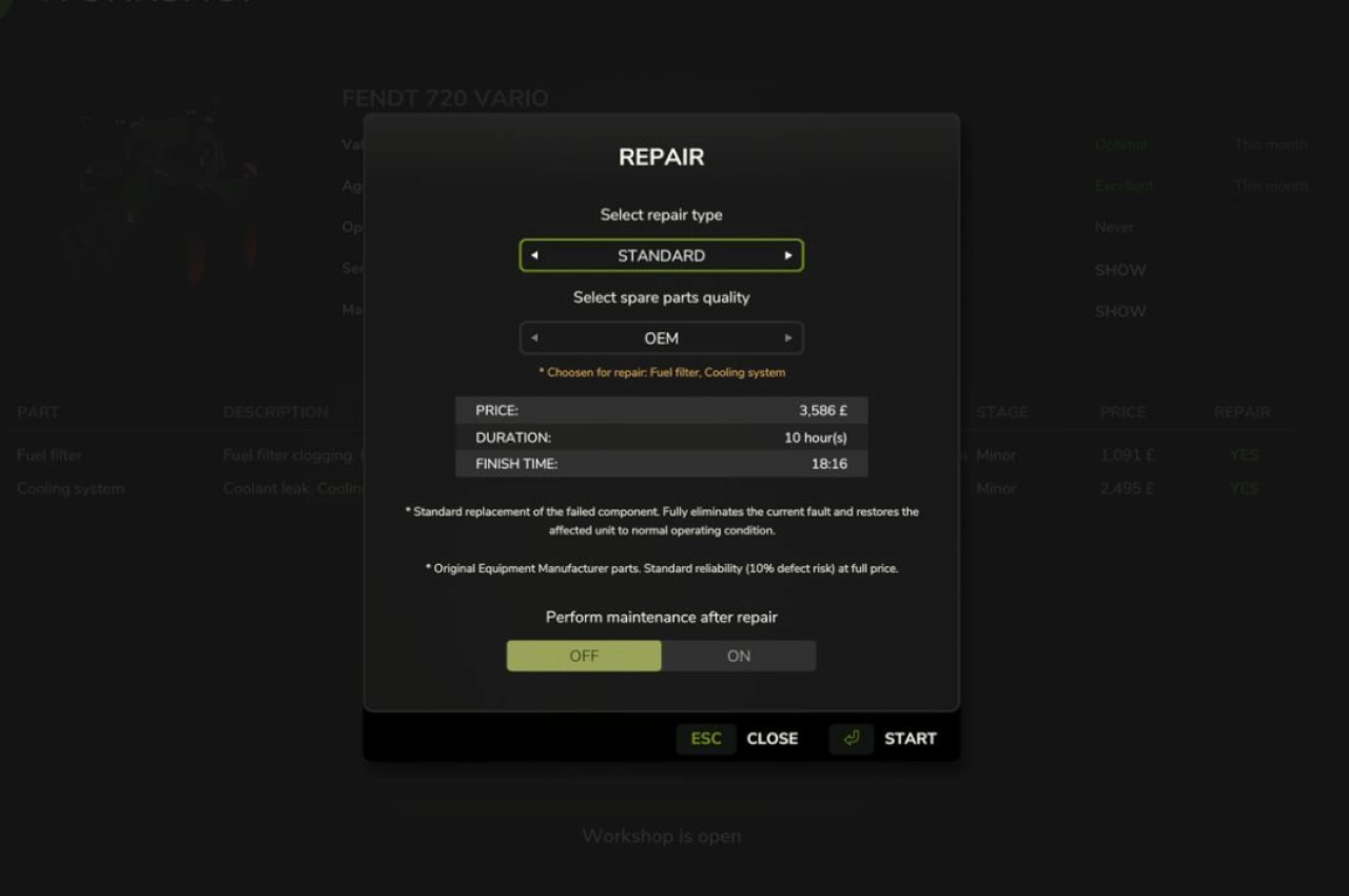 Система покращеного ушкодження для Farming Simulator 25