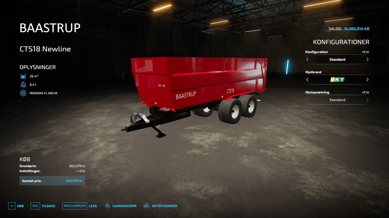 Трактор Baastrup CTS18 для Farming Simulator 22