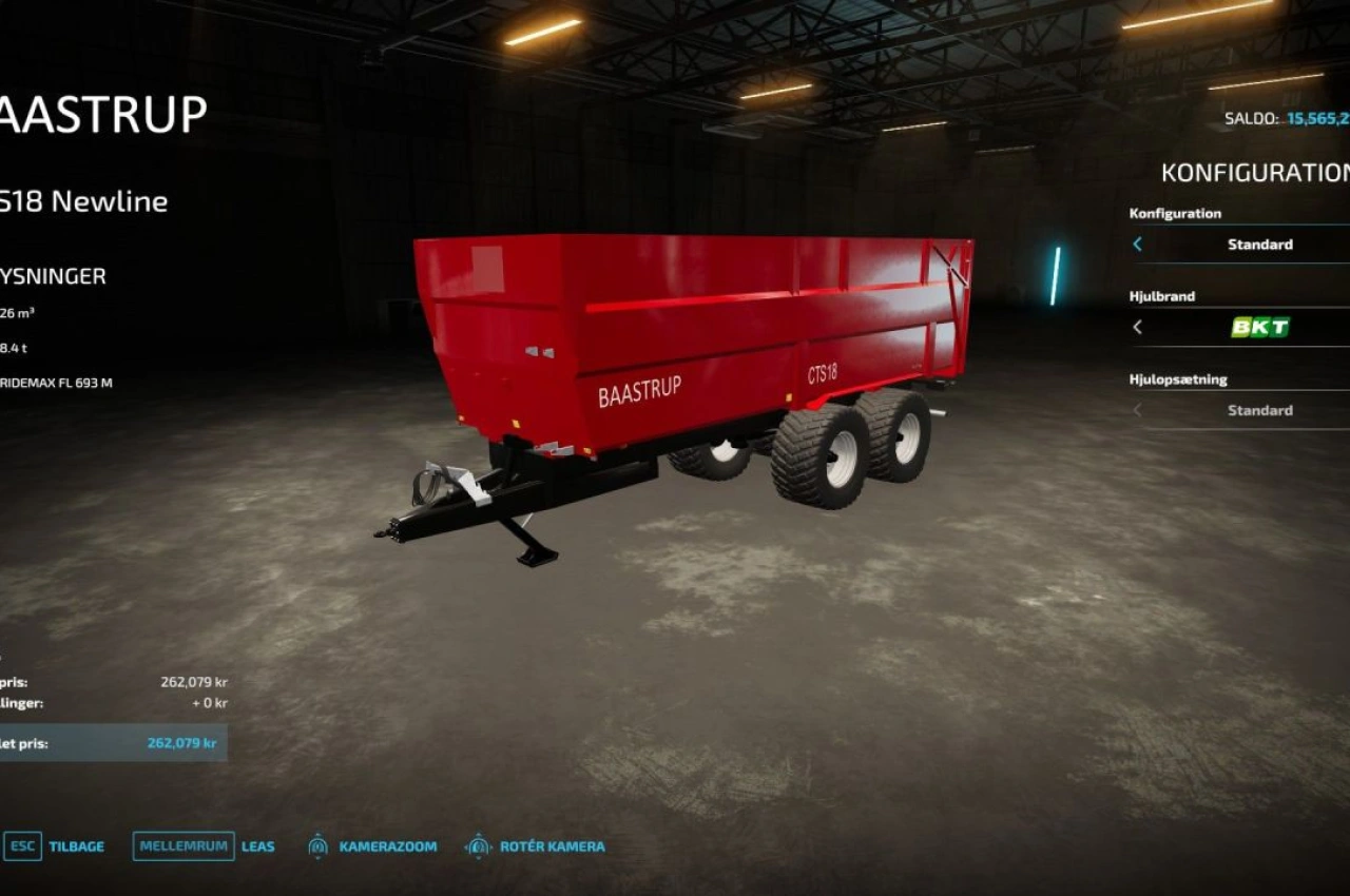 Трактор Baastrup CTS18 для Farming Simulator 22