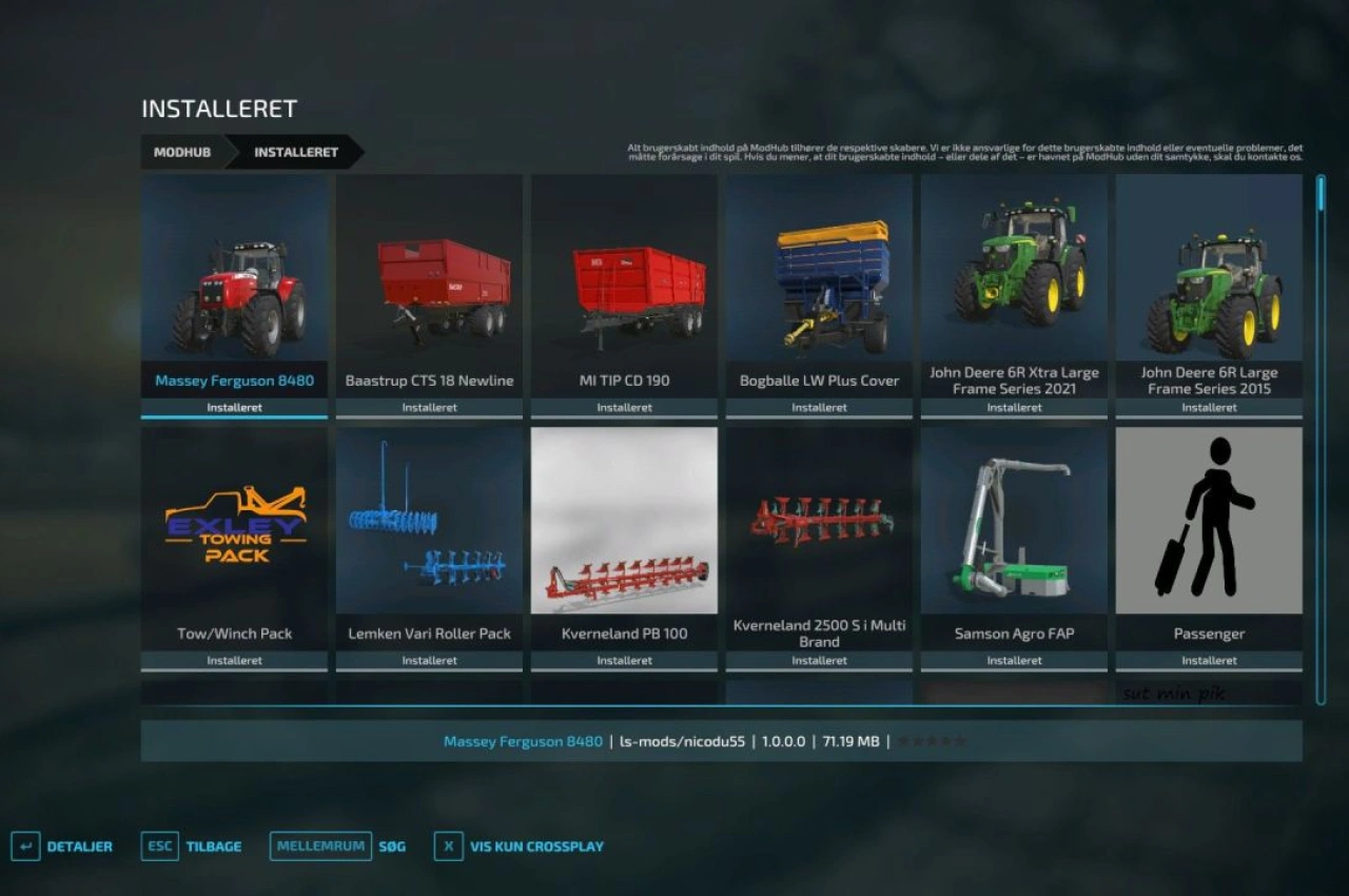 Трактор MI TIP CD 190 для Farming Simulator 22