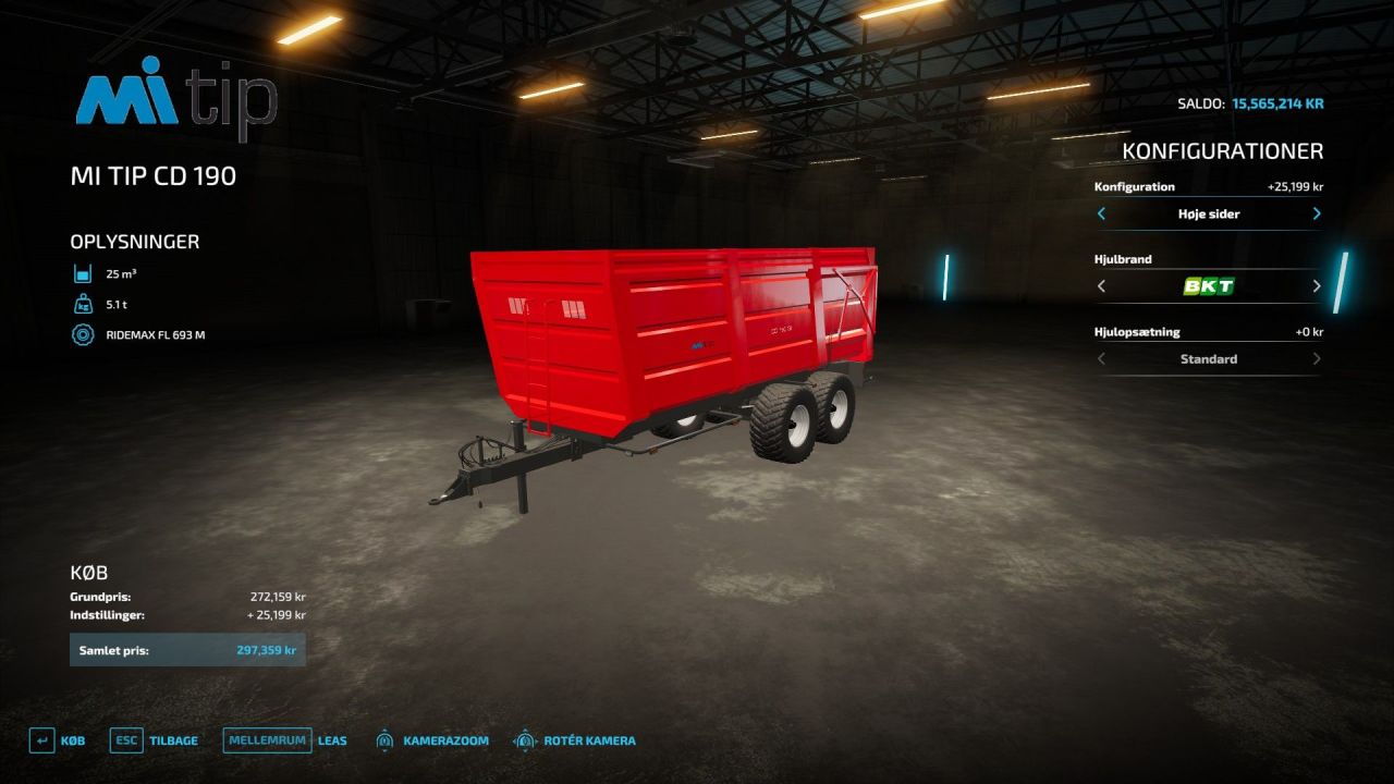 Трактор MI TIP CD 190 для Farming Simulator 22