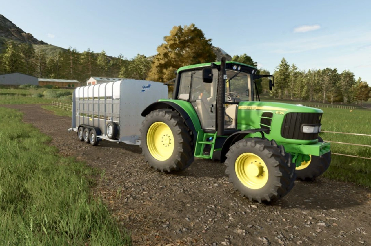 Причіп для худоби Ifor Williams TA510T для Farming Simulator 25