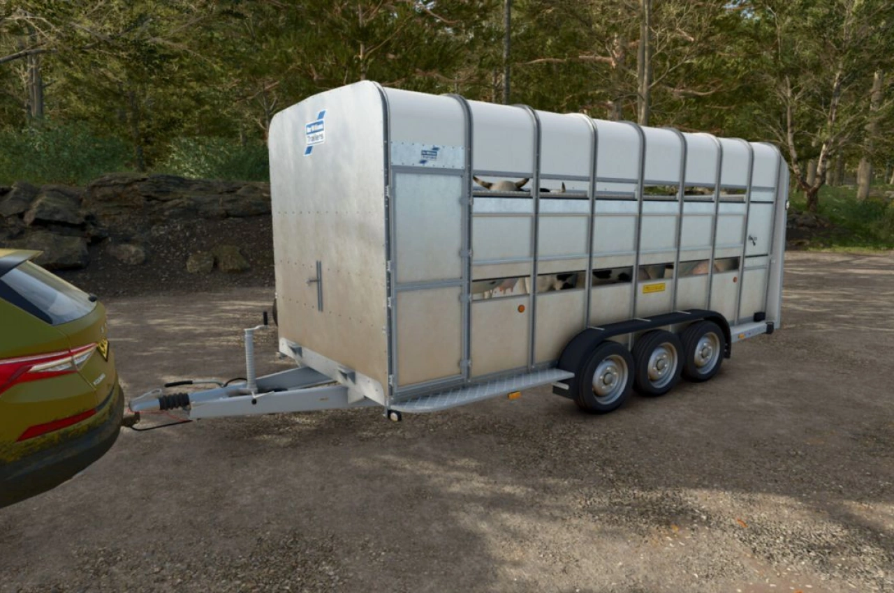 Причіп для худоби Ifor Williams TA510T для Farming Simulator 25