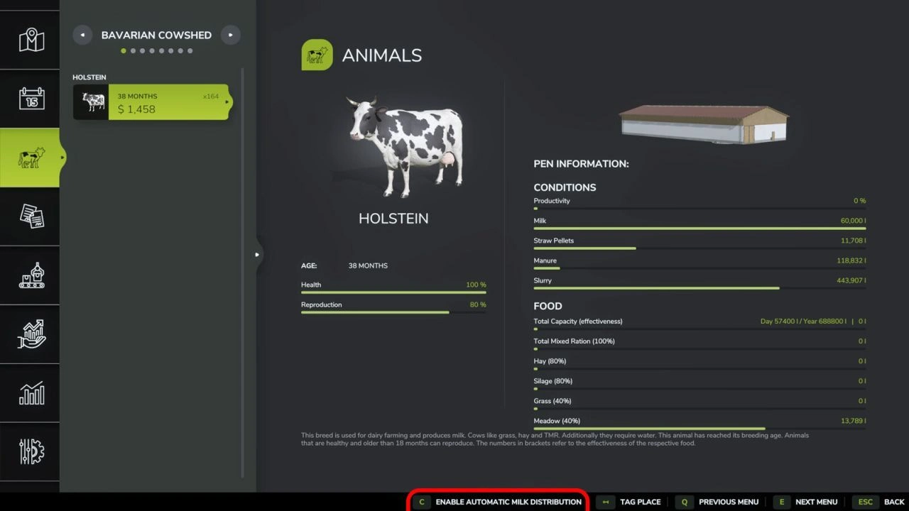Скрипт автоматичного розподілу молока для Farming Simulator 25