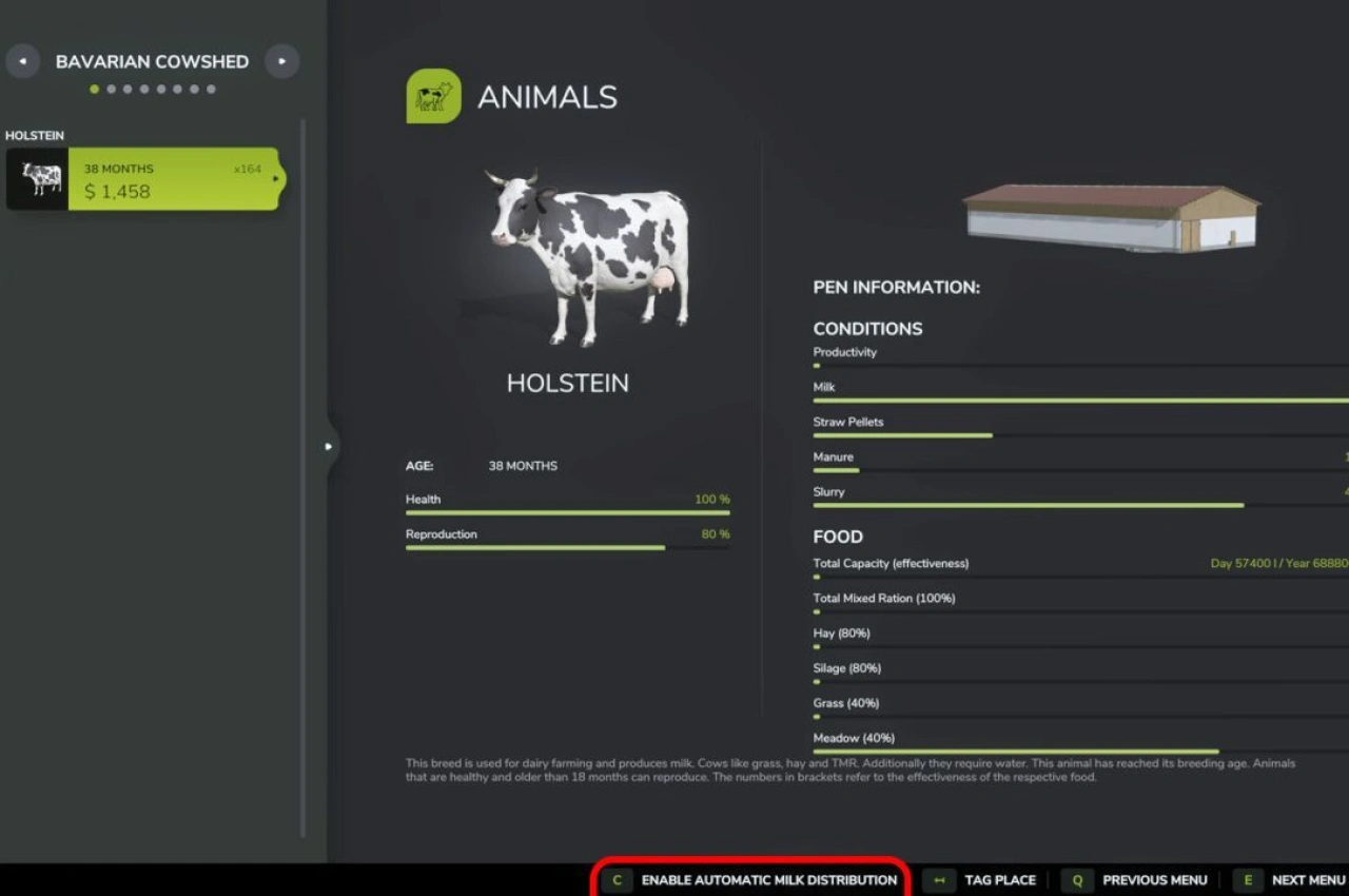 Скрипт автоматичного розподілу молока для Farming Simulator 25