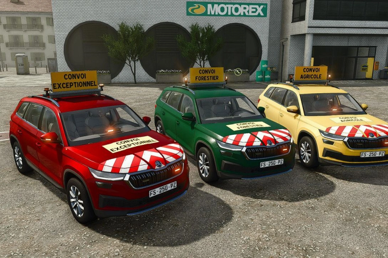 Автомобіль Skoda Kodiaq Convoy Pilot для Farming Simulator 25