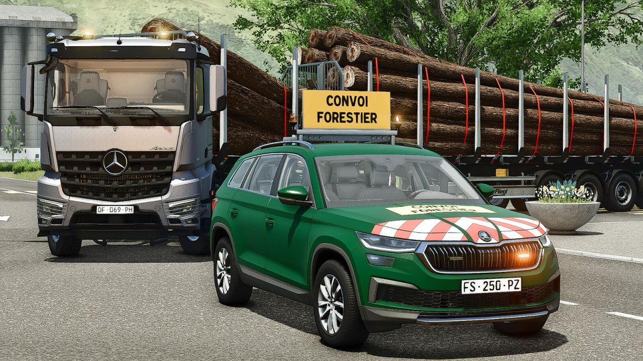 Автомобіль Skoda Kodiaq Convoy Pilot для Farming Simulator 25