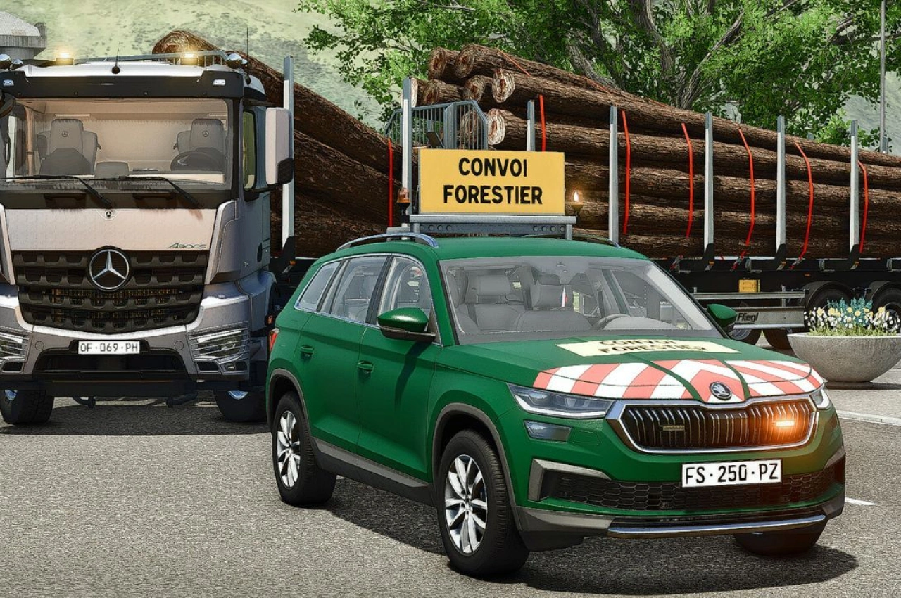 Автомобіль Skoda Kodiaq Convoy Pilot для Farming Simulator 25