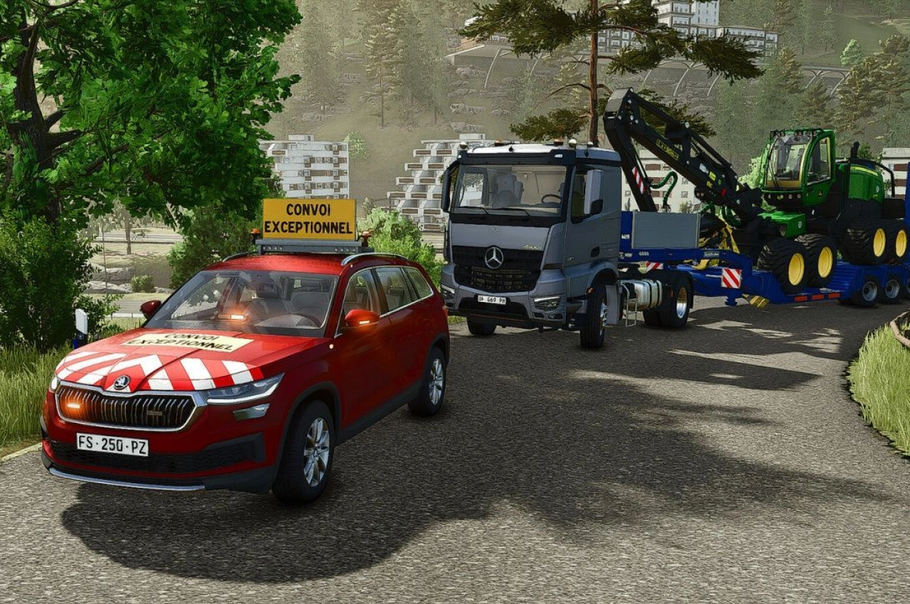 Автомобіль Skoda Kodiaq Convoy Pilot для Farming Simulator 25