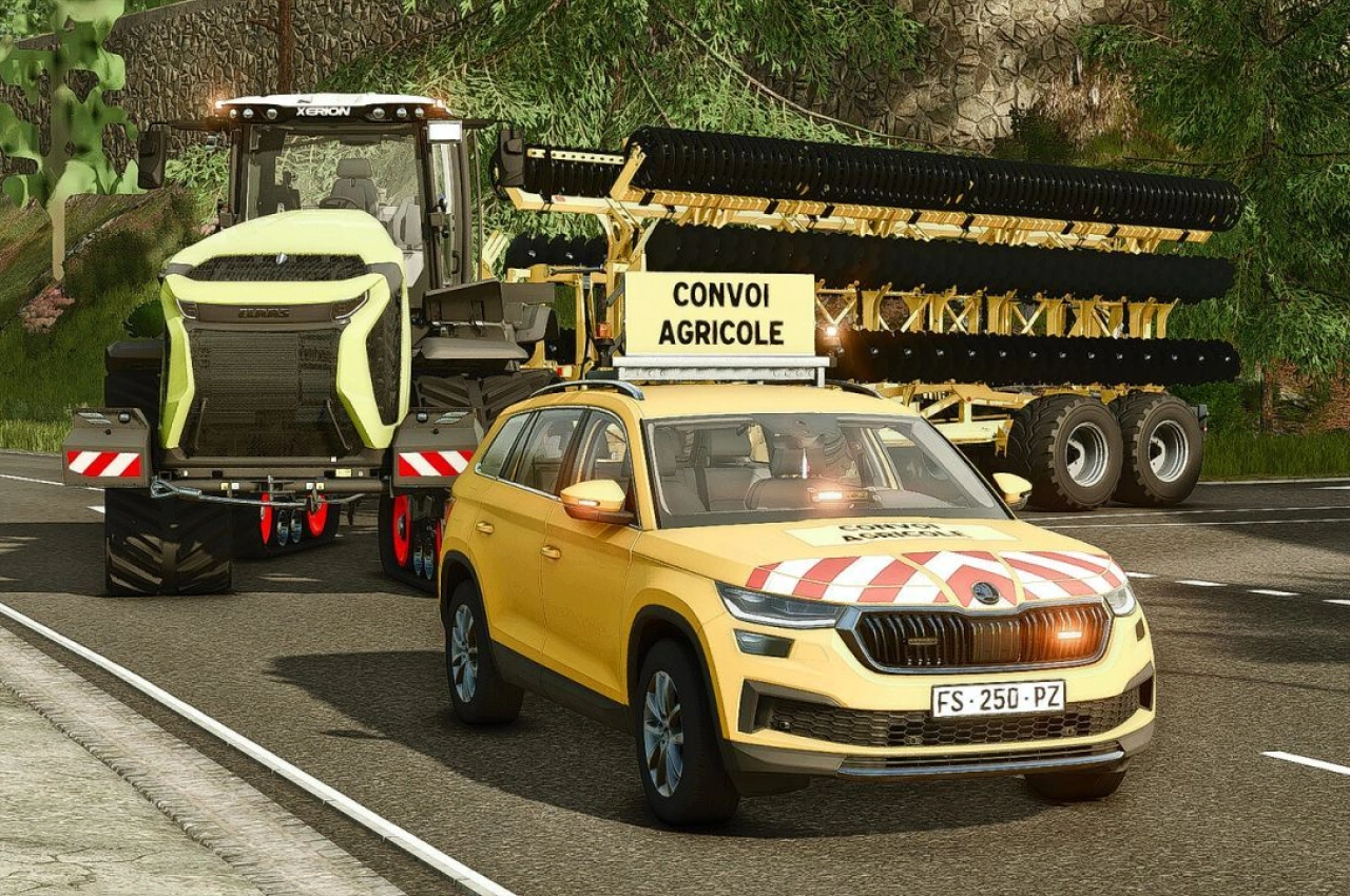Автомобіль Skoda Kodiaq Convoy Pilot для Farming Simulator 25