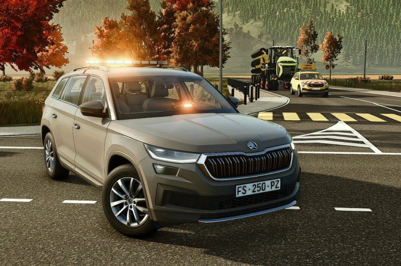 Автомобіль Skoda Kodiaq Convoy Pilot для Farming Simulator 25