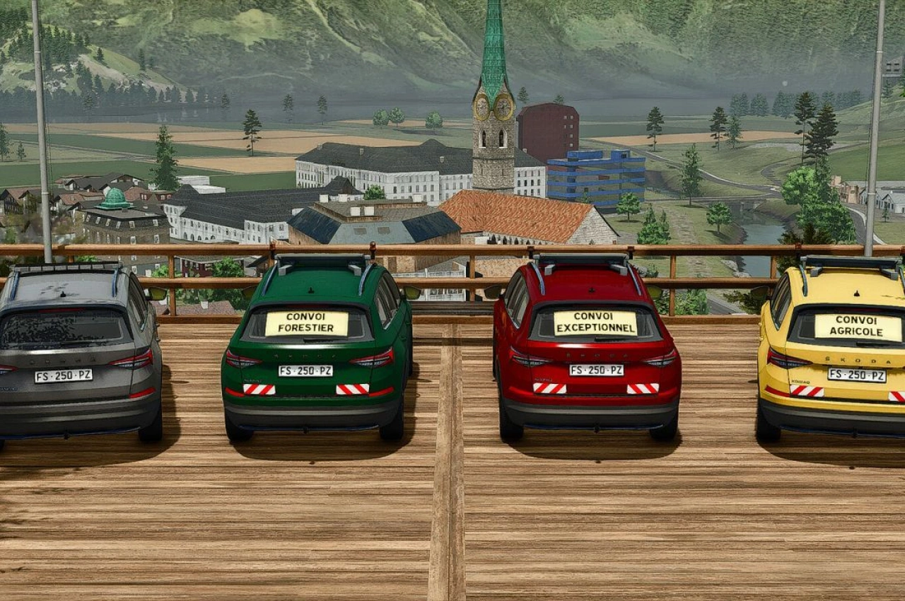 Автомобіль Skoda Kodiaq Convoy Pilot для Farming Simulator 25