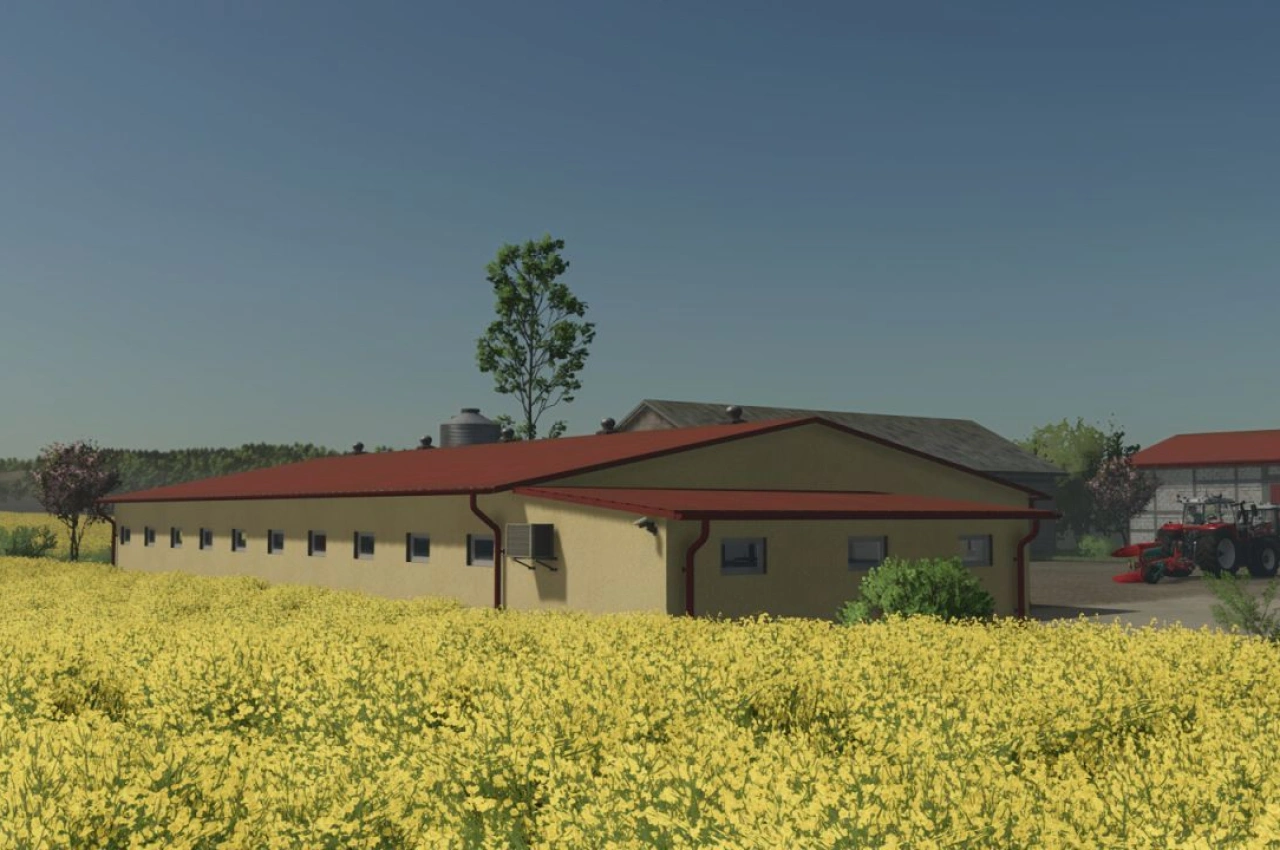 Свинарник сучасного європейського стилю для Farming Simulator 25