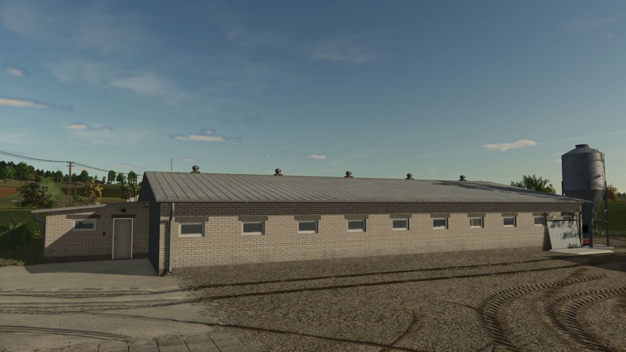 Свинарник сучасного європейського стилю для Farming Simulator 25