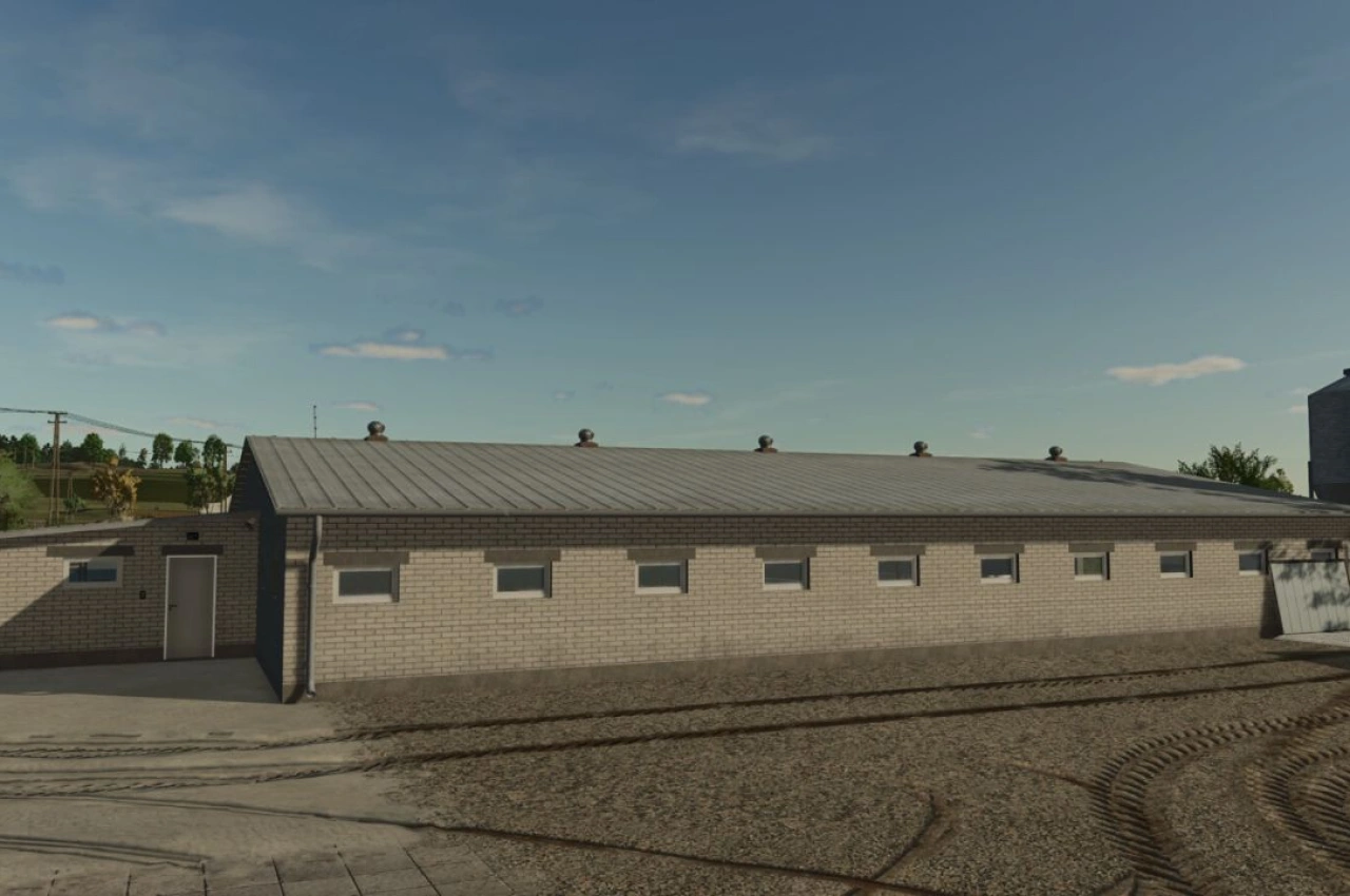 Свинарник сучасного європейського стилю для Farming Simulator 25