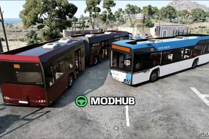 Autobus Solaris Urbino IV V1.2 do BeamNG.drive