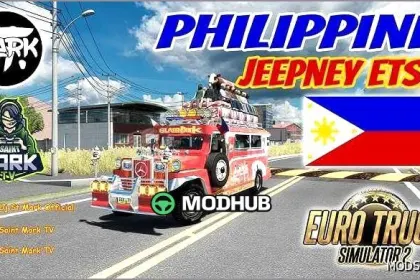Samochód Philippine Jeepney do Euro Truck Simulator 2