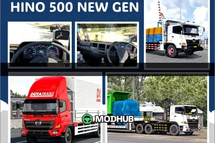 Ciężarówka Hino 500 NEW GEN Mega Pack do Euro Truck Simulator 2