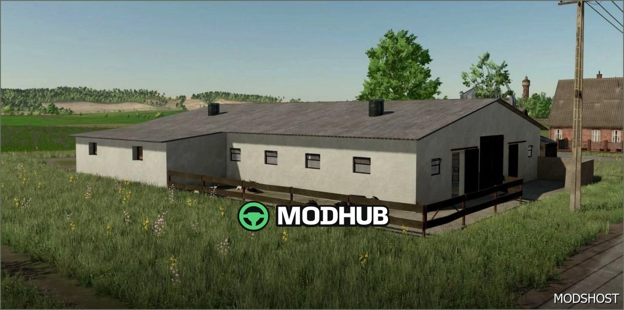 Сарай для корів 80-х років для Farming Simulator 22