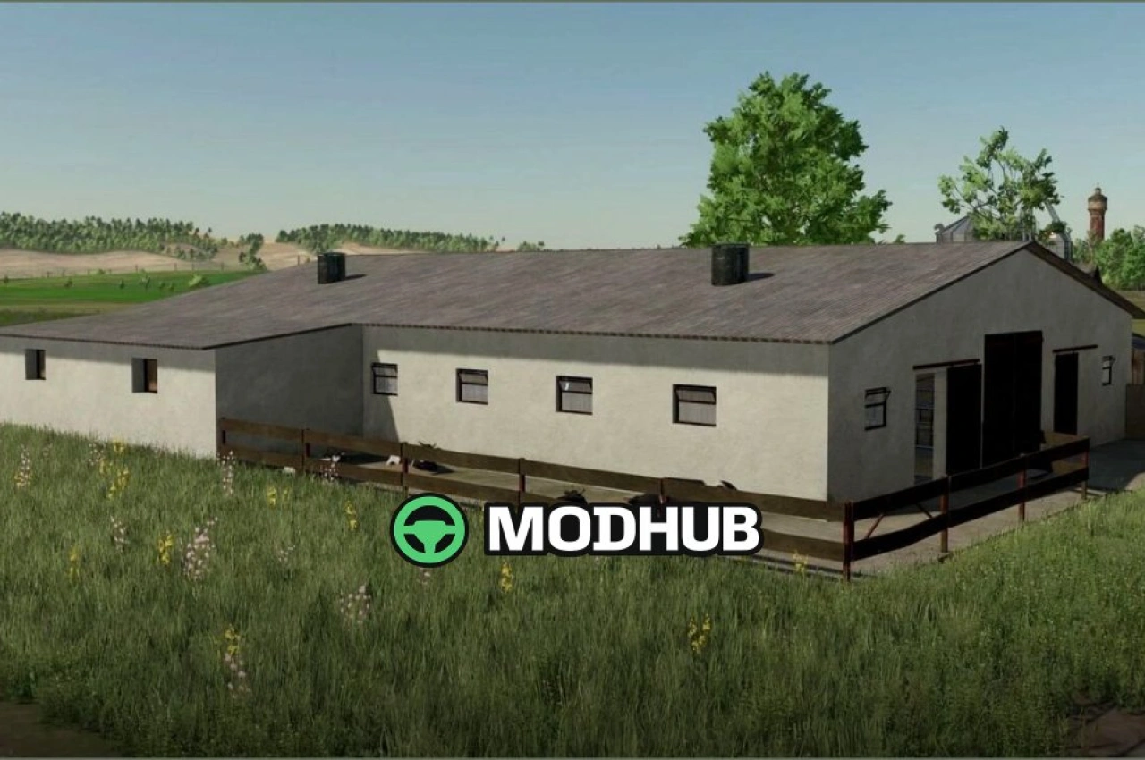 Сарай для корів 80-х років для Farming Simulator 22