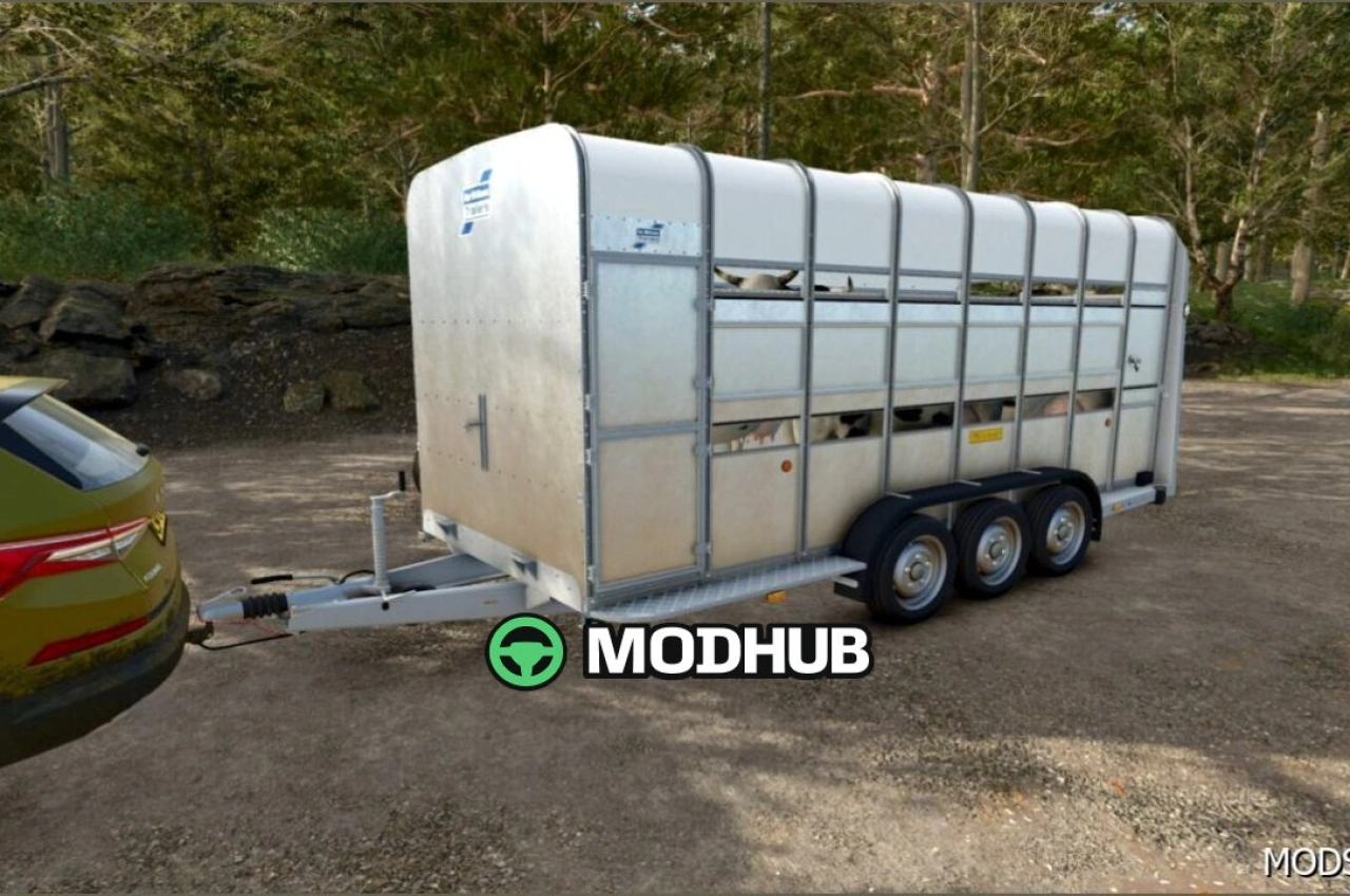 Причіп для худоби Ifor Williams TA510T для Farming Simulator 25