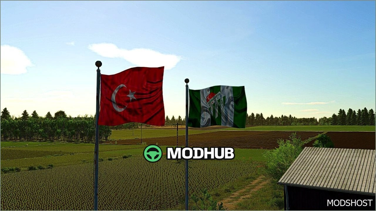 Декорація прапор Туреччини для Farming Simulator 25