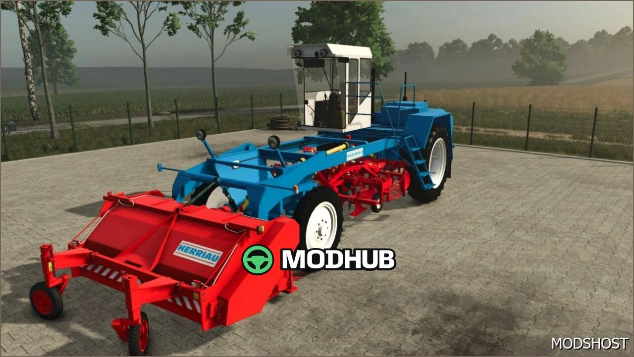 Комбайн Herriau AM6 для Farming Simulator 25