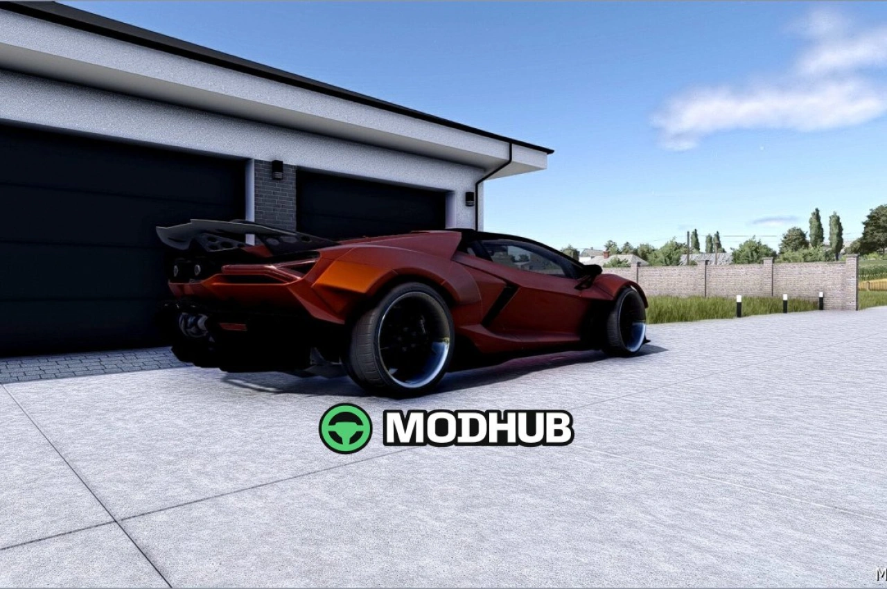 Автомобіль Lamborghini Revuelto для Farming Simulator 25