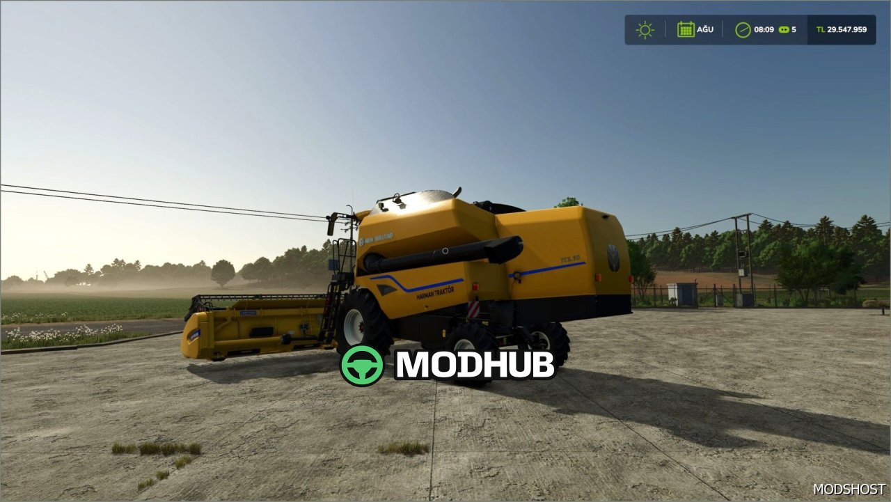 Harvester NEW Holland TC5/70 for Farming Simulator 25