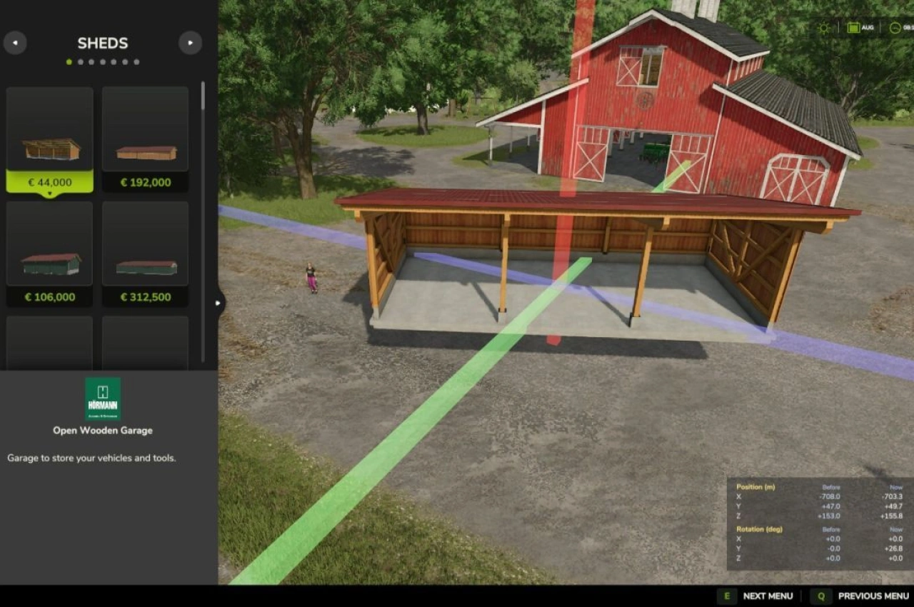 Скрипт Move Placeables Advanced для Farming Simulator 25