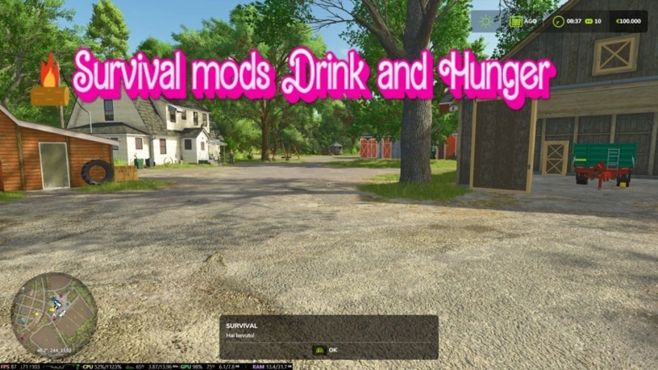 Режим виживання для Farming Simulator 25