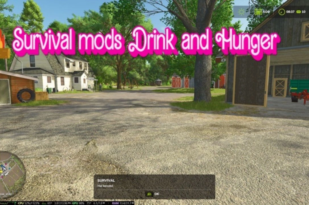 Режим виживання для Farming Simulator 25