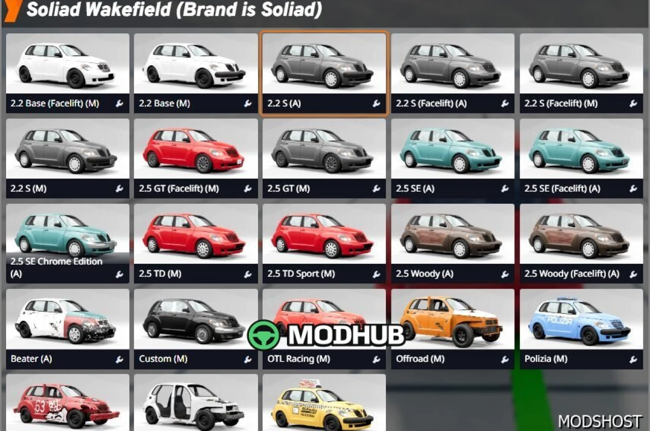 Автомобіль Soliad Wakefield V1.1 для BeamNG.drive