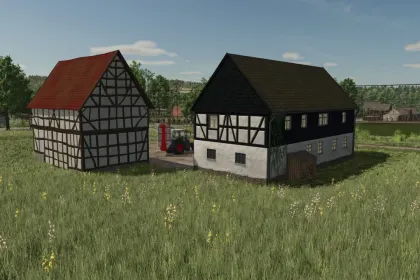 Автентичний Будинок Old Timberframe House (1890–1910) для Реалістичної Ферми у FS25 — 3