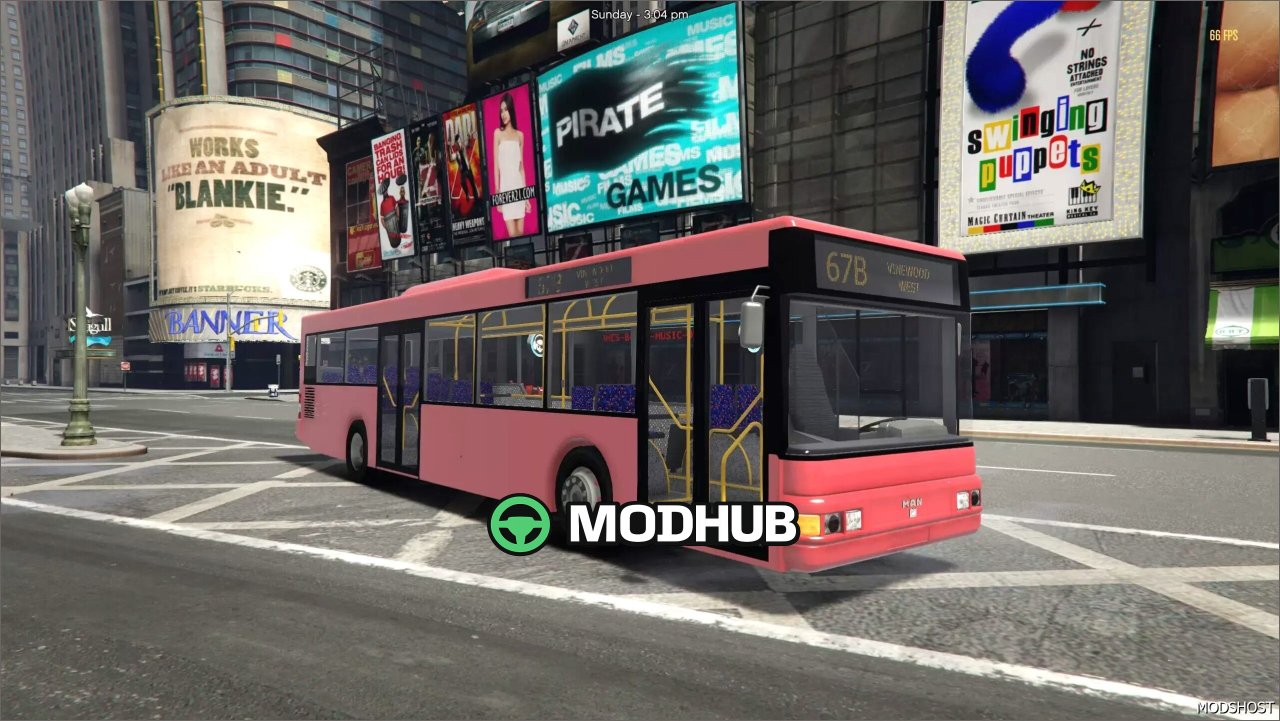 Автобус MAN A21 NL263 1997 для GTA 5