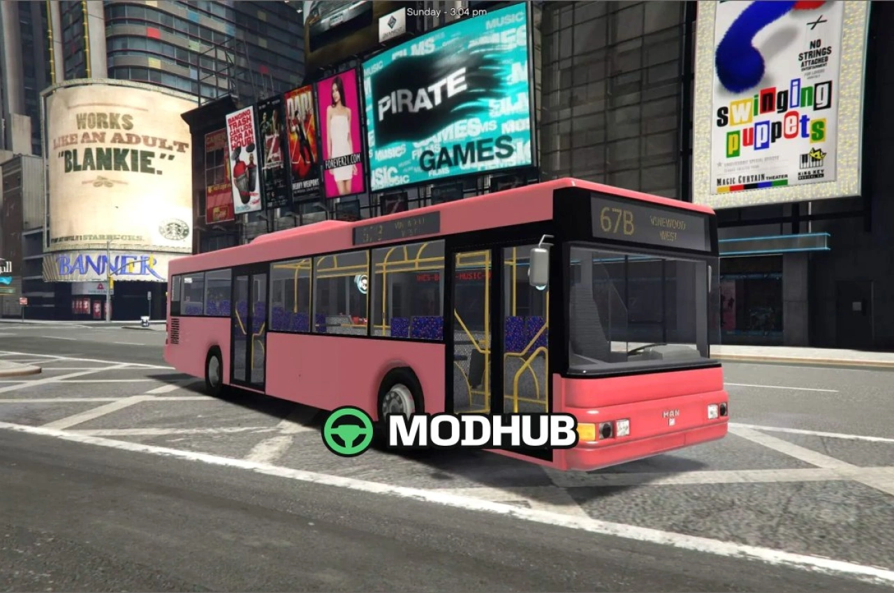 Автобус MAN A21 NL263 1997 для GTA 5