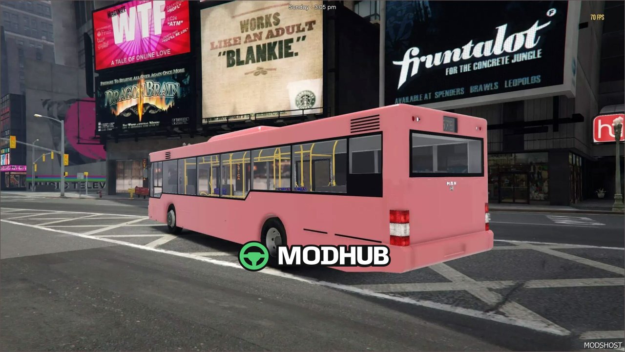 Автобус MAN A21 NL263 1997 для GTA 5