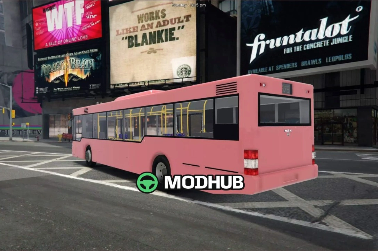 Автобус MAN A21 NL263 1997 для GTA 5