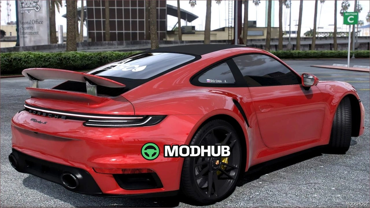 Автомобіль Porsche 911 Turbo S Red Scorpion 2021 для GTA 5