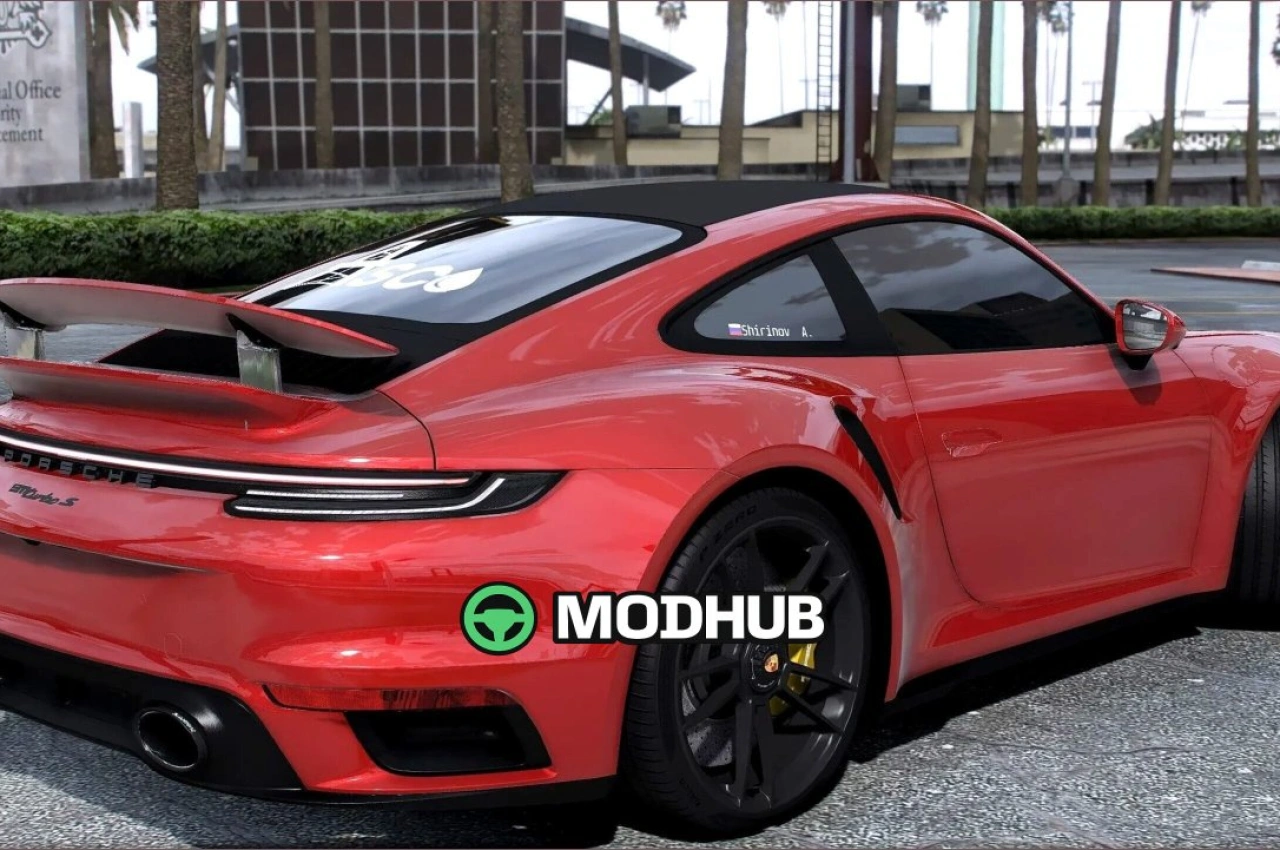 Автомобіль Porsche 911 Turbo S Red Scorpion 2021 для GTA 5