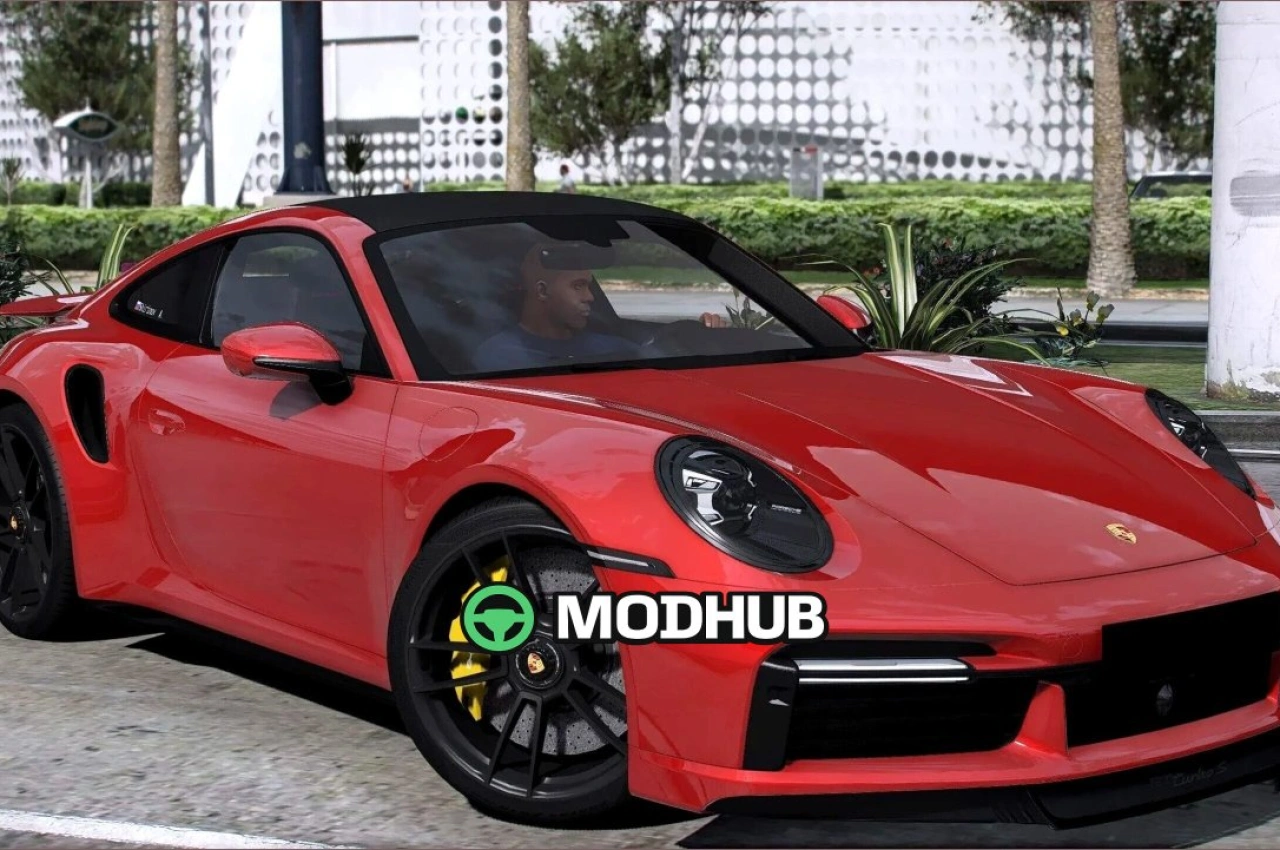 Автомобіль Porsche 911 Turbo S Red Scorpion 2021 для GTA 5