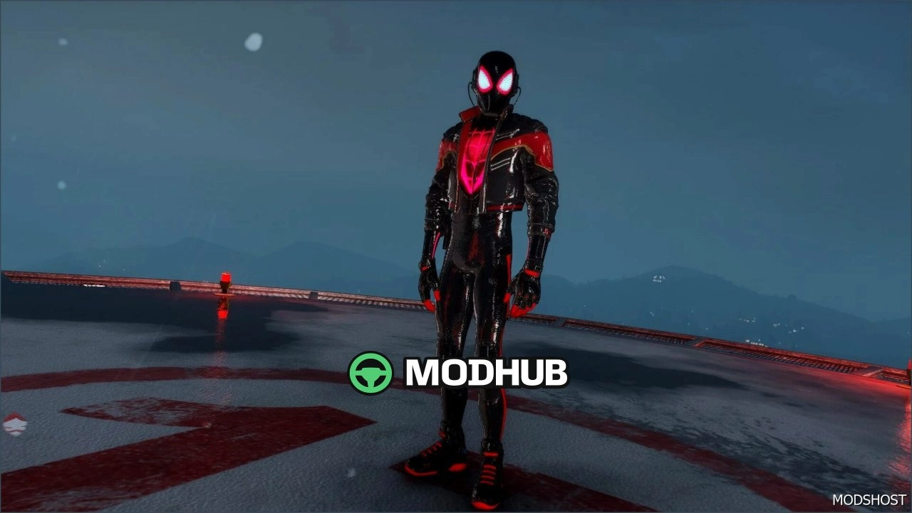 Мод персонажа Спайдермен Майлз 2020 для GTA 5