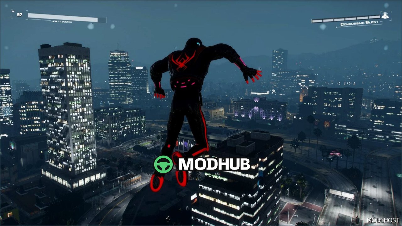 Мод персонажа Спайдермен Майлз 2020 для GTA 5