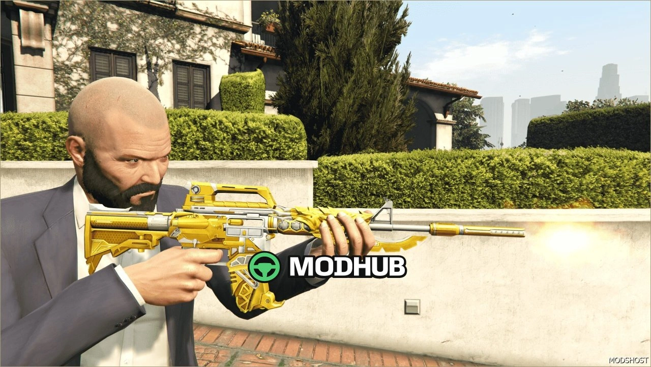 Автомат M4A1 Thunderstorm King для GTA 5