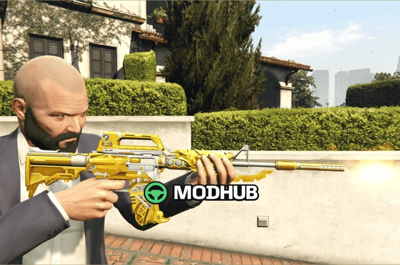 Автомат M4A1 Thunderstorm King для GTA 5