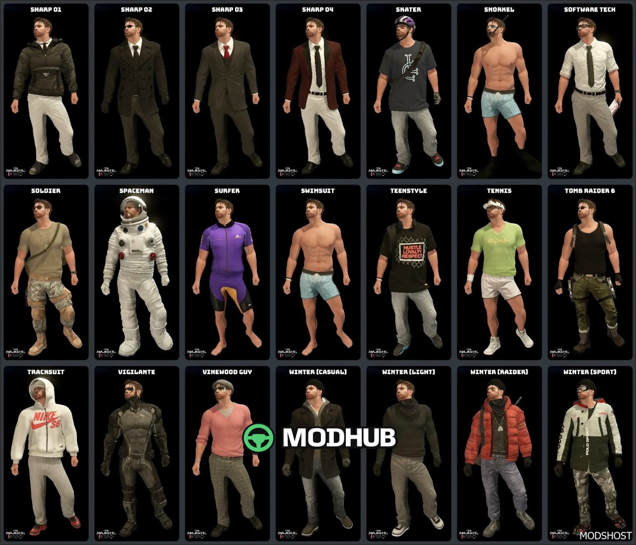 Мод заміни персонажа Chris Redfield для GTA 5