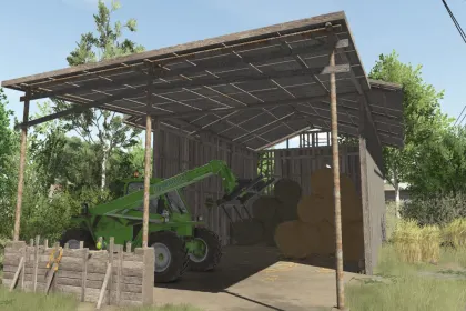Praktischer Bale Shed — Bequemer Unterstand zur Lagerung von Ballen in Farming Simulator 25